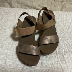 Metallic Brown Sandals